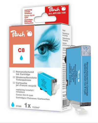 Peach 313915 ink cartridge 1 pc(s) Compatible Cyan