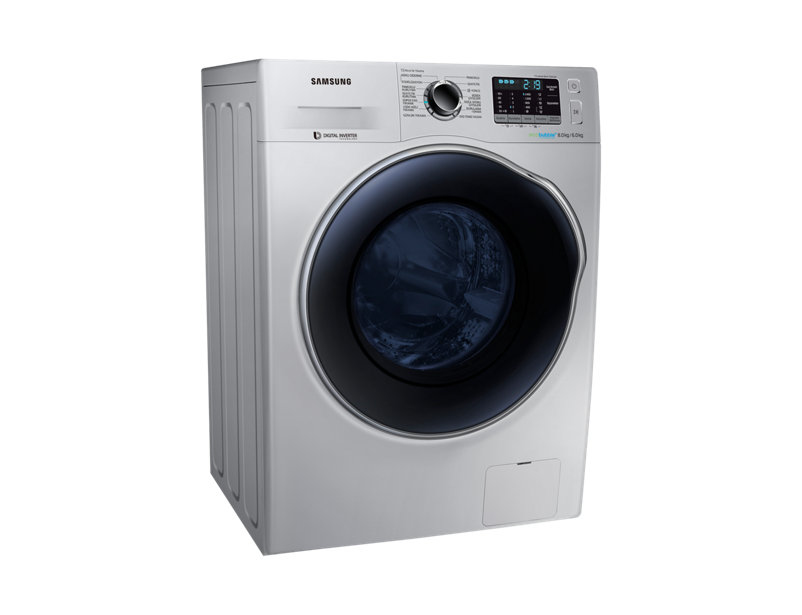 Samsung WD80J5410AS washer dryer Freestanding Front-load Silver – image 3
