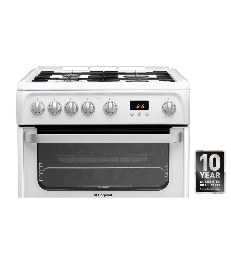 Hotpoint HUG61P cooker Freestanding cooker Natural gas Gas White – image 2