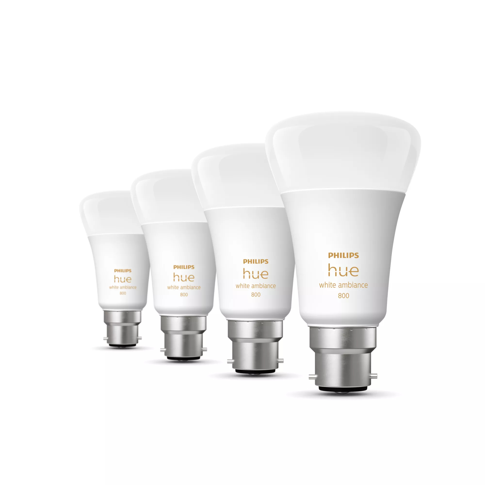 Philips by Signify Philips Hue White ambience A60 – B22 smart bulb – 800 (4-pack) – image 2