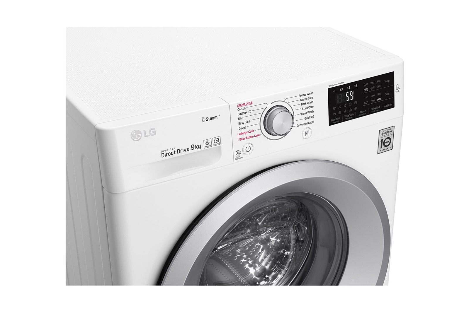 LG F4J5VY4W washing machine Front-load – image 3