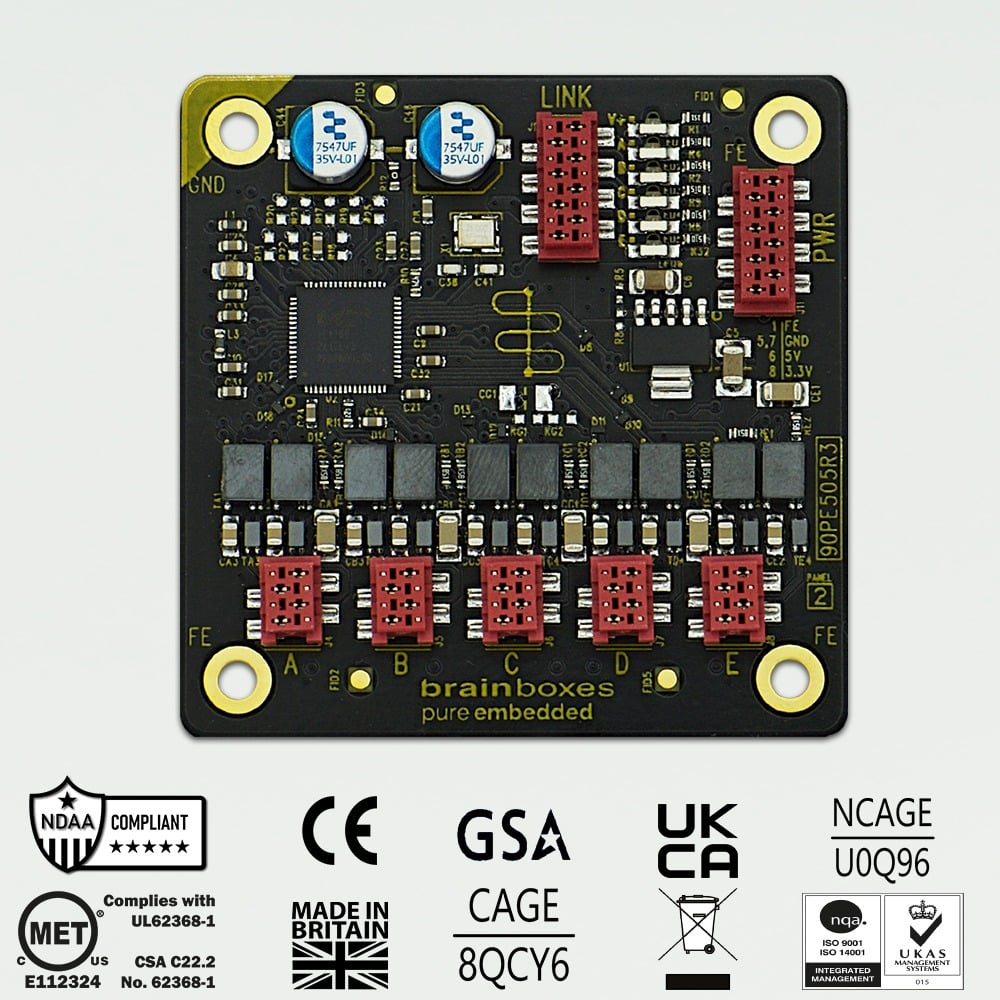 Brainboxes Pure Embedded 5 Port 10/100 Ethernet Switch Module – image 6