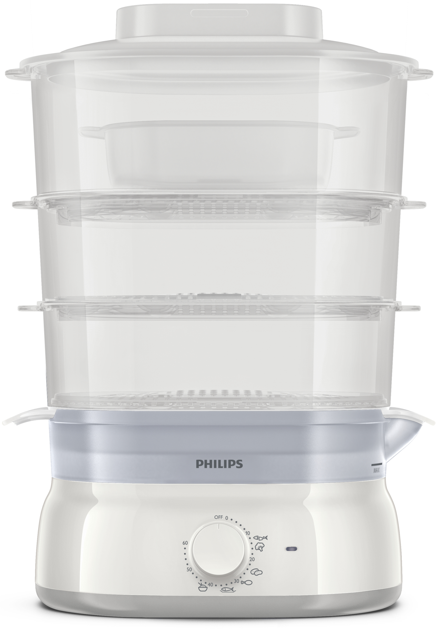 Philips Daily Collection HD9125/90 steam cooker 3 basket(s) Freestanding – image 2