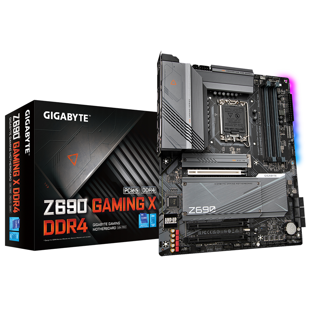 Tarjeta madre gigabyte intel z690 gaming x s1700 12va generación 4x ddr4 3200 128gb m.2(pcie)