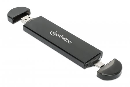 Manhattan Gabinete USB a SDD M.2 NVMe y SATA imagen 1