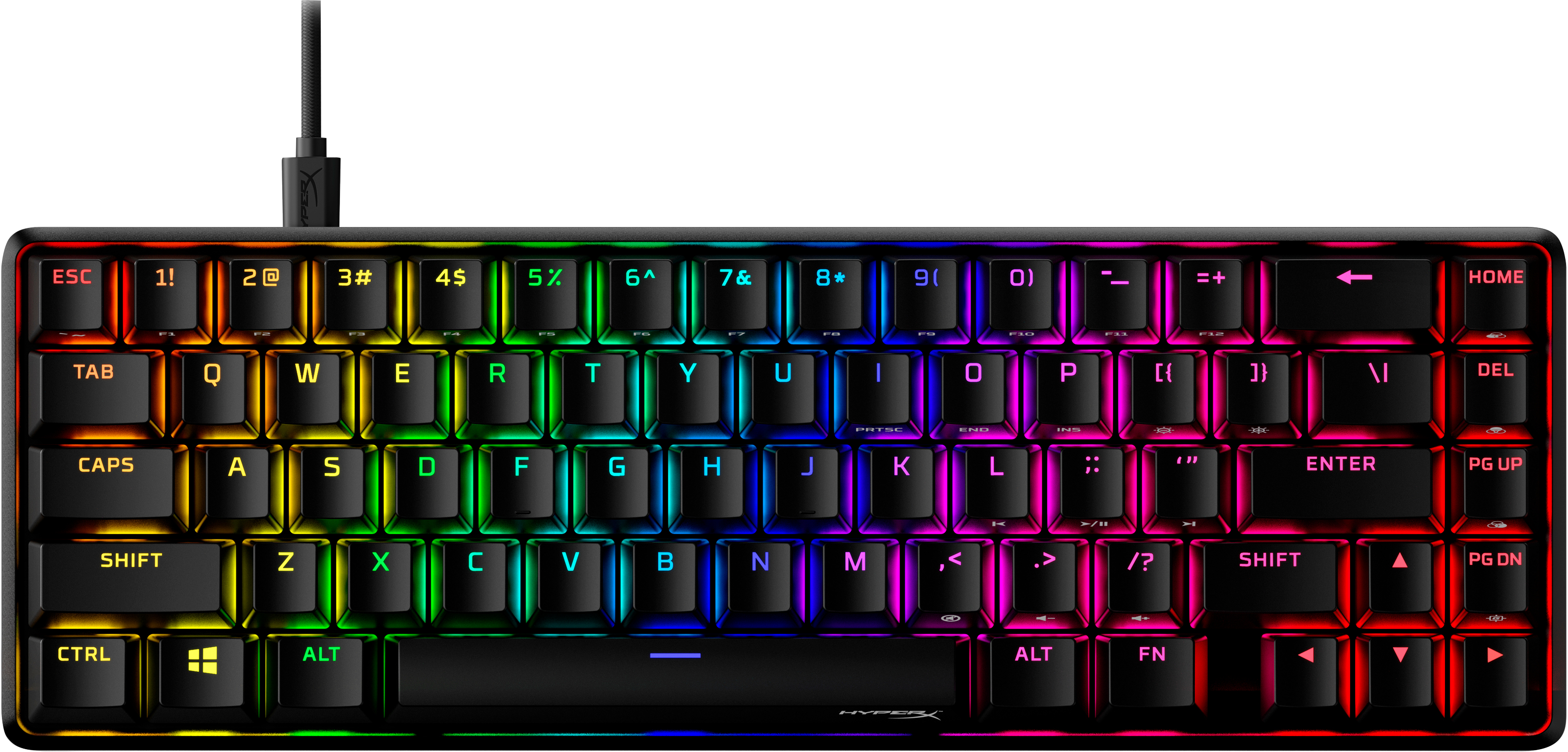 HyperX Alloy Origins 65 Tastiera da gaming meccanica Aqua HX (layout USA)