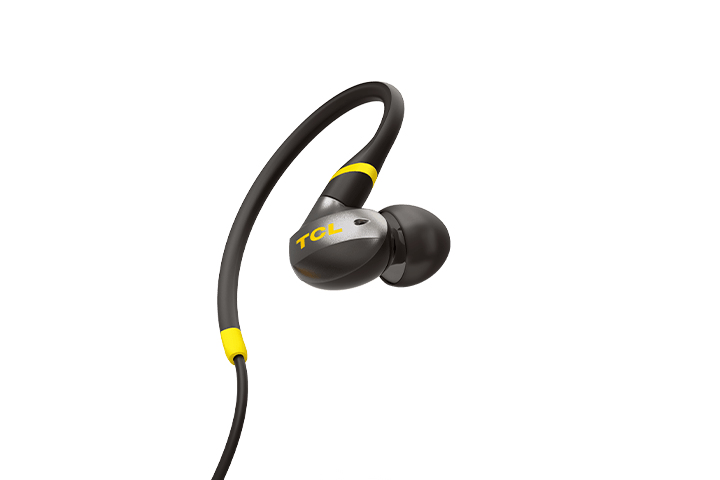 TCL ACTV100 Headset Wired In-ear Calls/Music Black, Yellow – image 3