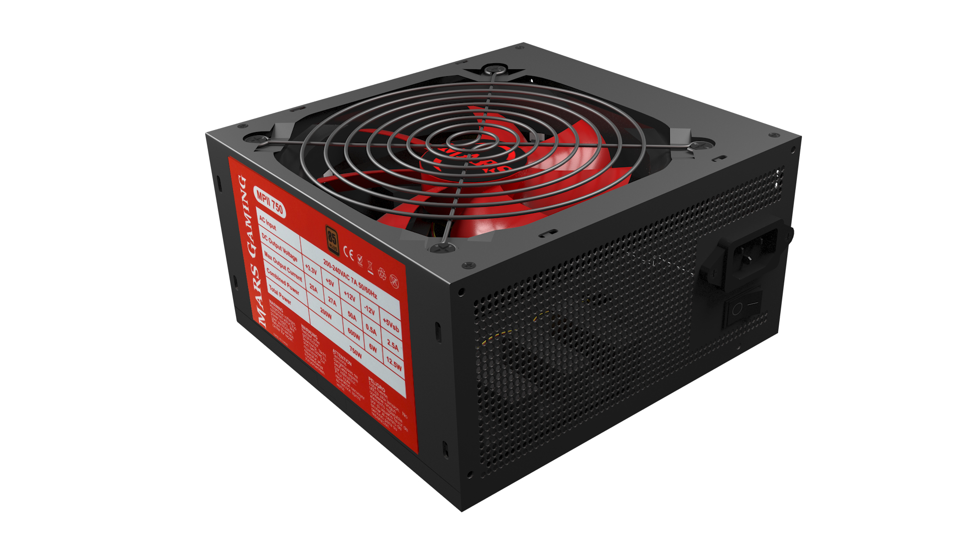 Mars Gaming MPII750 power supply unit – image 4