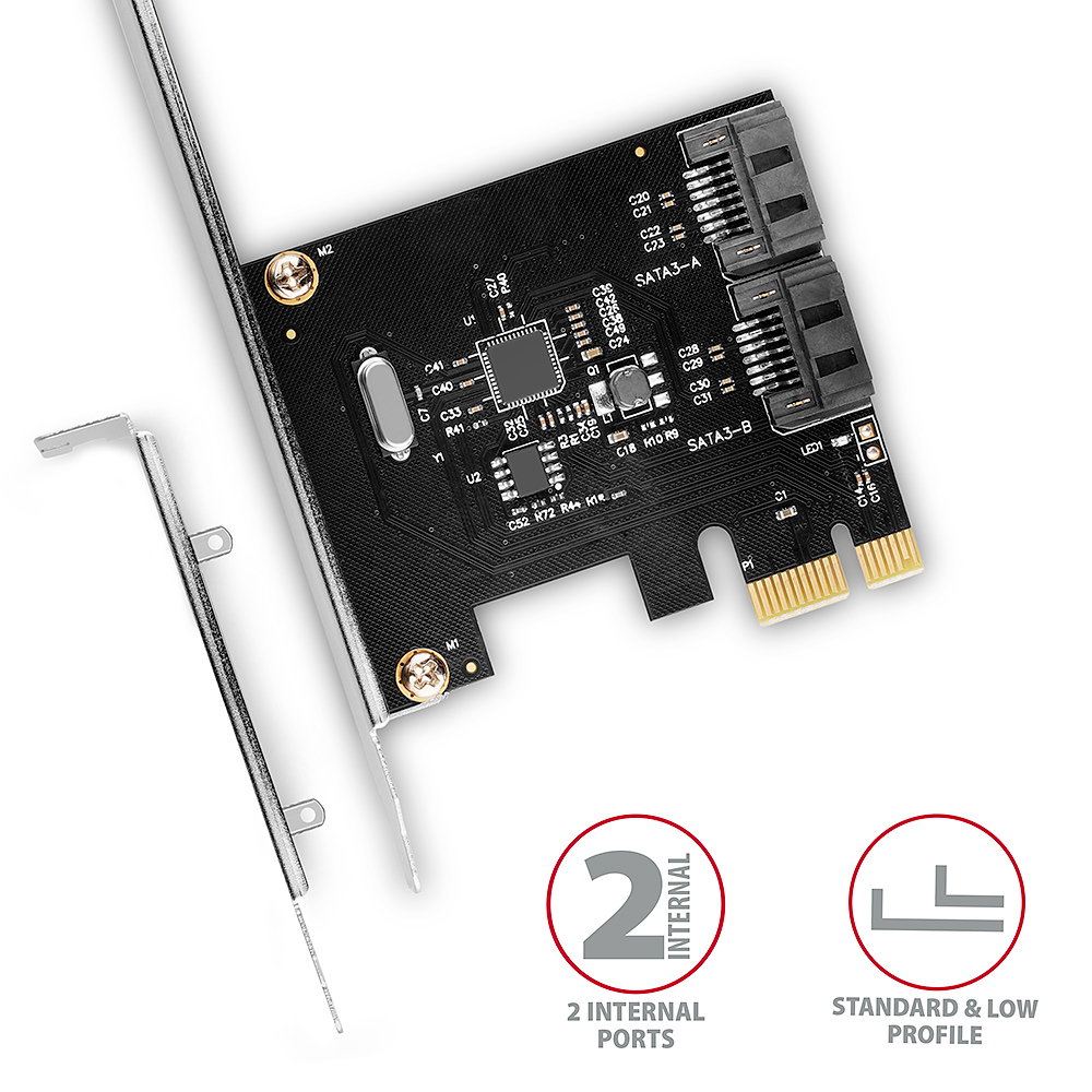 Axagon PCES-SA2N interface cards/adapter Internal SATA – image 3