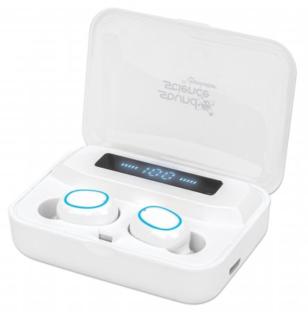 Manhattan 180399 cuffia e auricolare Wireless In-ear Musica e Chiamate Bluetooth Bianco