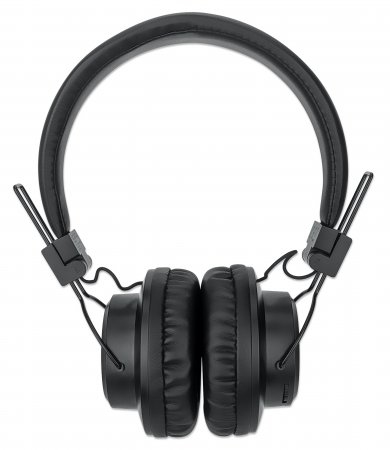 Manhattan Sound Science Wired/Wireless On-ear Stereo Headset - Black - Binaural - Circumaural - 1000 cm - Bluetooth - 32 O