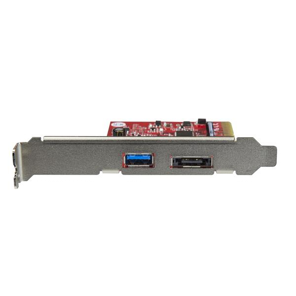 StarTech.com 2-Port USB 3.1 (10Gbps) and eSATA PCIe Card - 1x USB-A and 1x eSATA – image 2