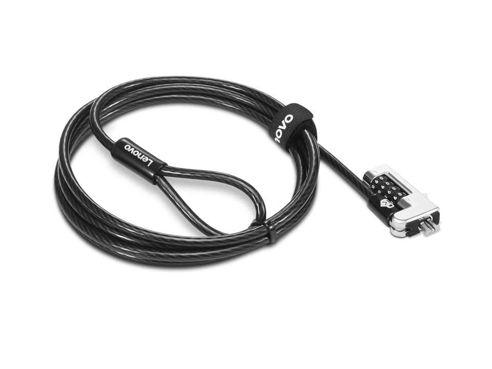 Lenovo NanoSaver Combination Cable Lock 1.8m 10,000 Combinations 4XE1F30277