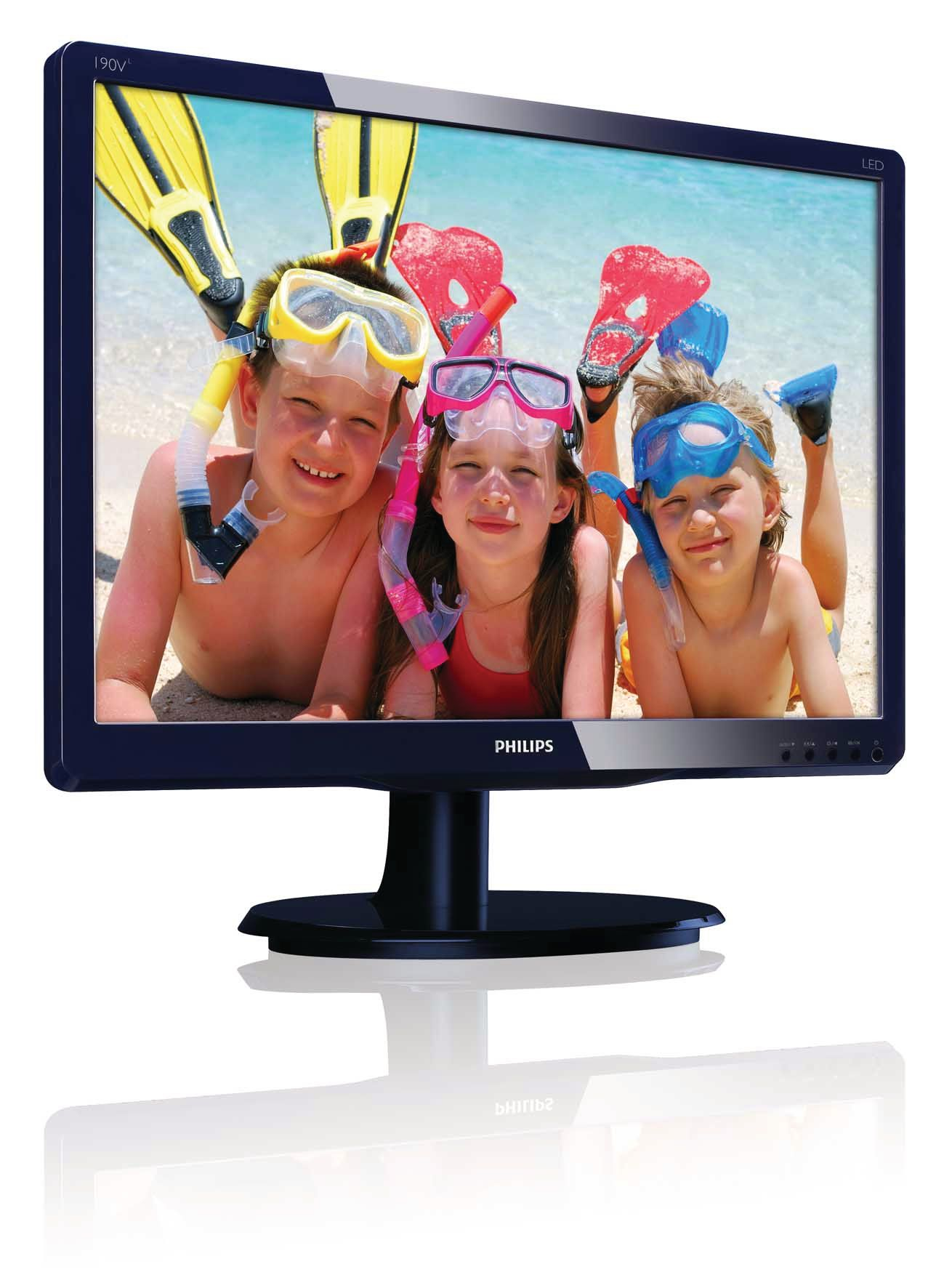 Philips LCD monitor with LED backlight 190V4LSU/93