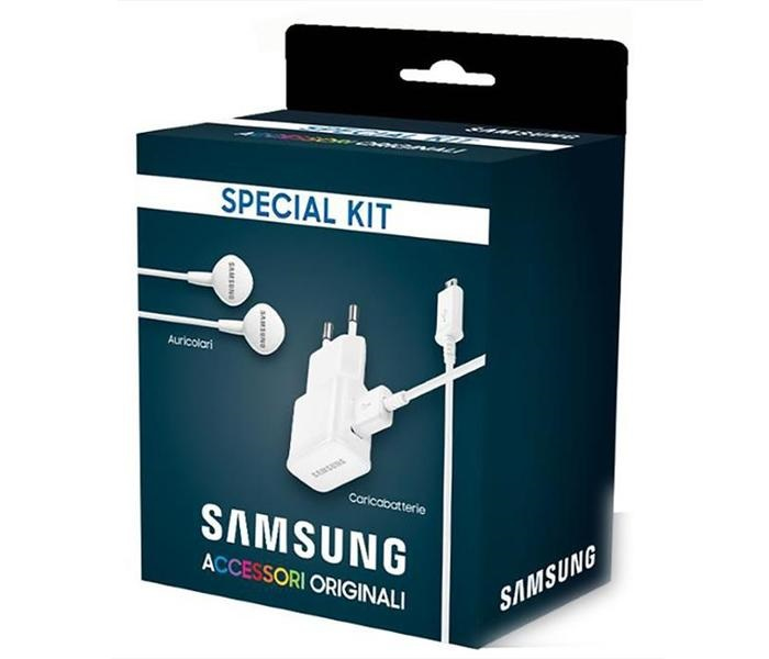 Samsung EO-HS130+EP-TA12 Headset Wired In-ear Calls/Music White – image 1