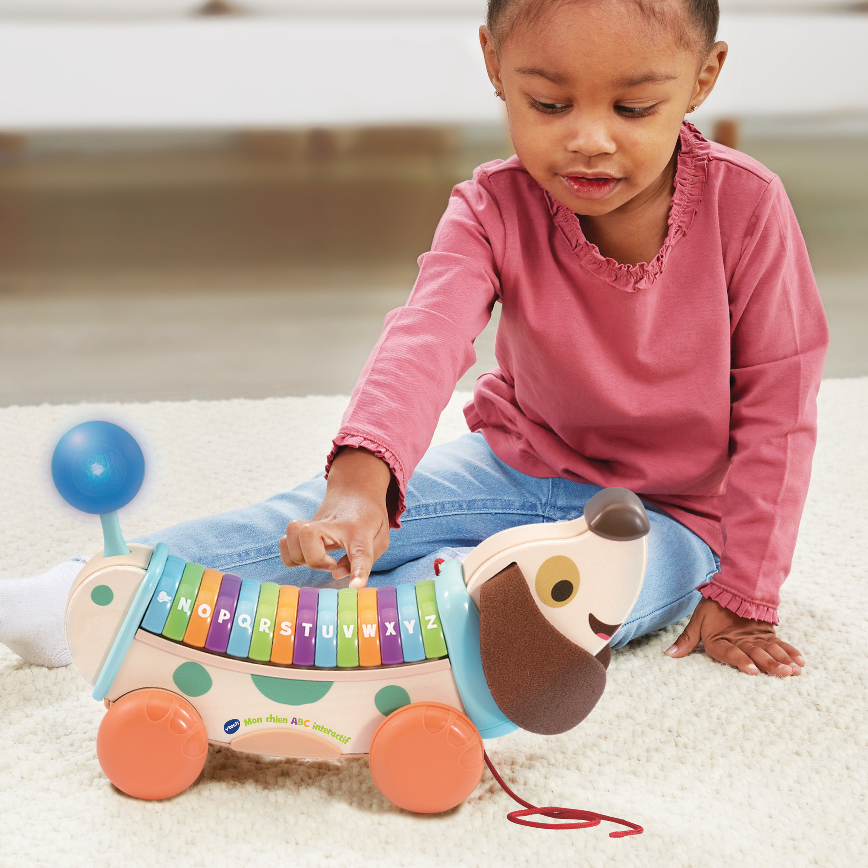 Resim VTech 80-615205 Çek Bırak Oyuncak Köpek 12-48 Ay Çok Renkli