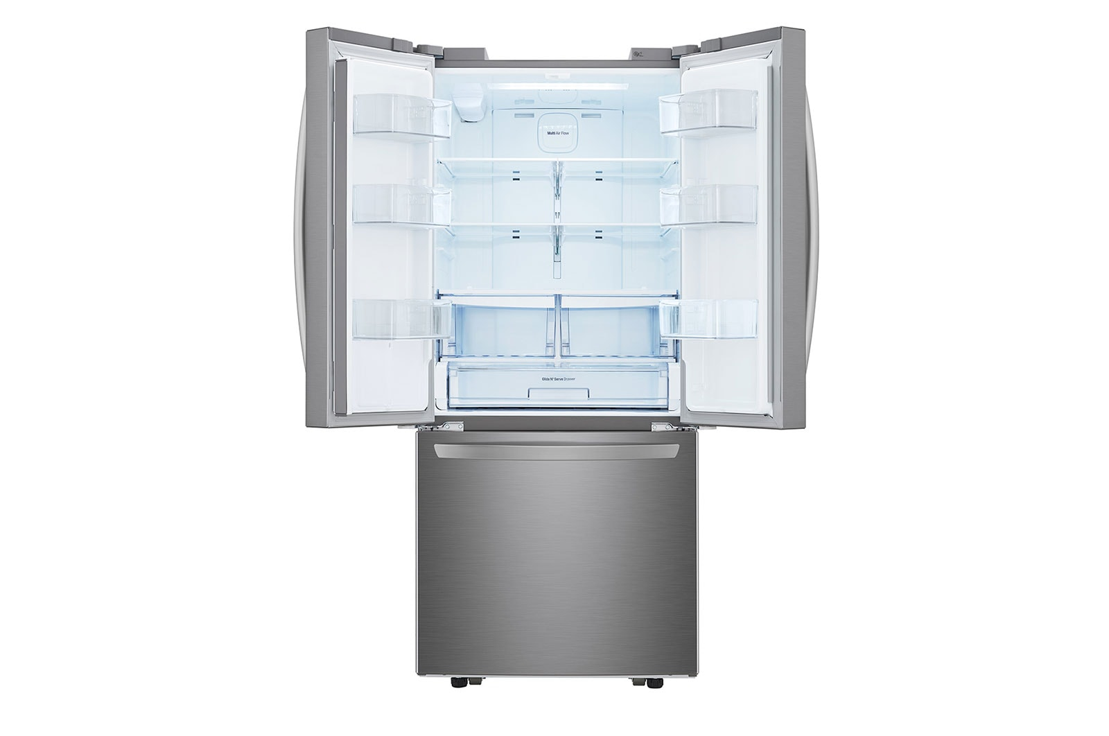 LG GM22SGPK fridge-freezer Freestanding Silver – image 3