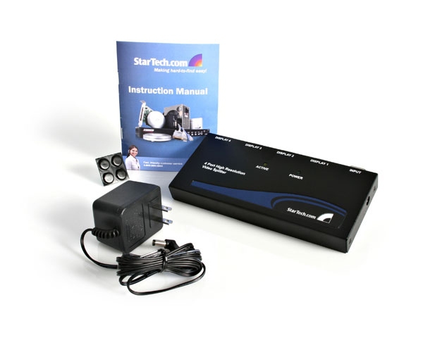 StarTech.com 4 Port High-Resolution 350 MHz VGA Video Splitter / Distribution Amplifier – image 6