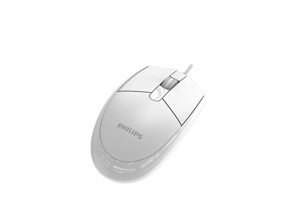 Philips 2000 series SPK7237W/93 mouse Universal Ambidextrous USB Type-A Optical 1200 DPI – image 2