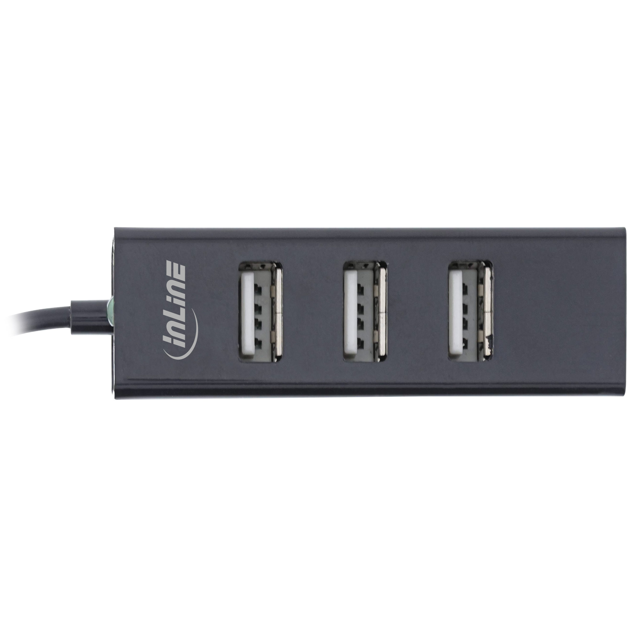 InLine USB 2.0 4-Port Hub, USB-C male to 4x USB-A female, cable – image 2