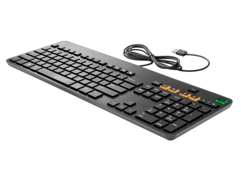 HP 3BS93AV keyboard Office USB Black – image 1