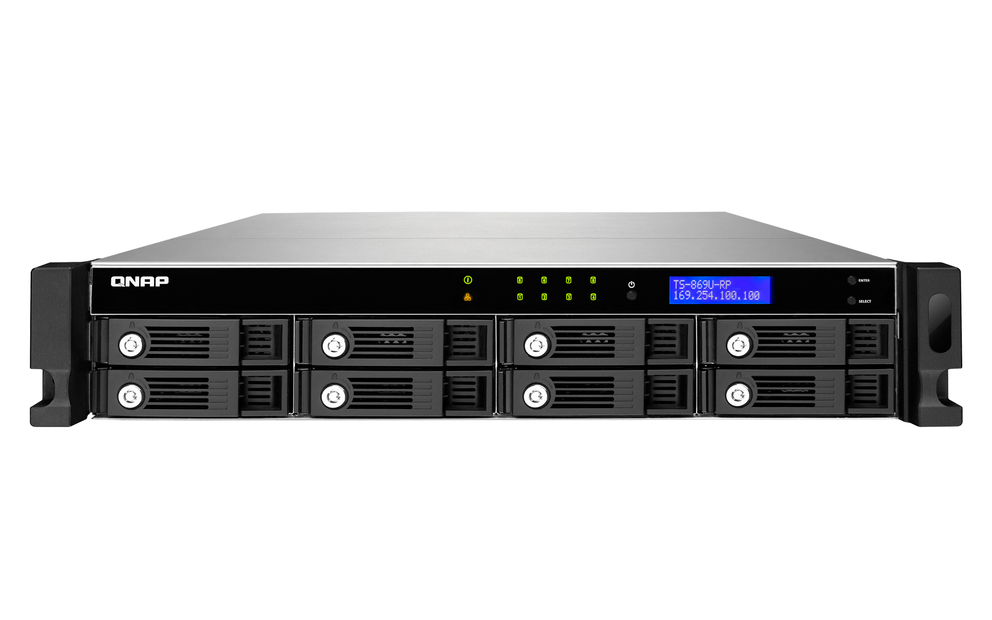 QNAP TS-869U-RP NAS/storage server Rack (2U) Intel Atom® D2700