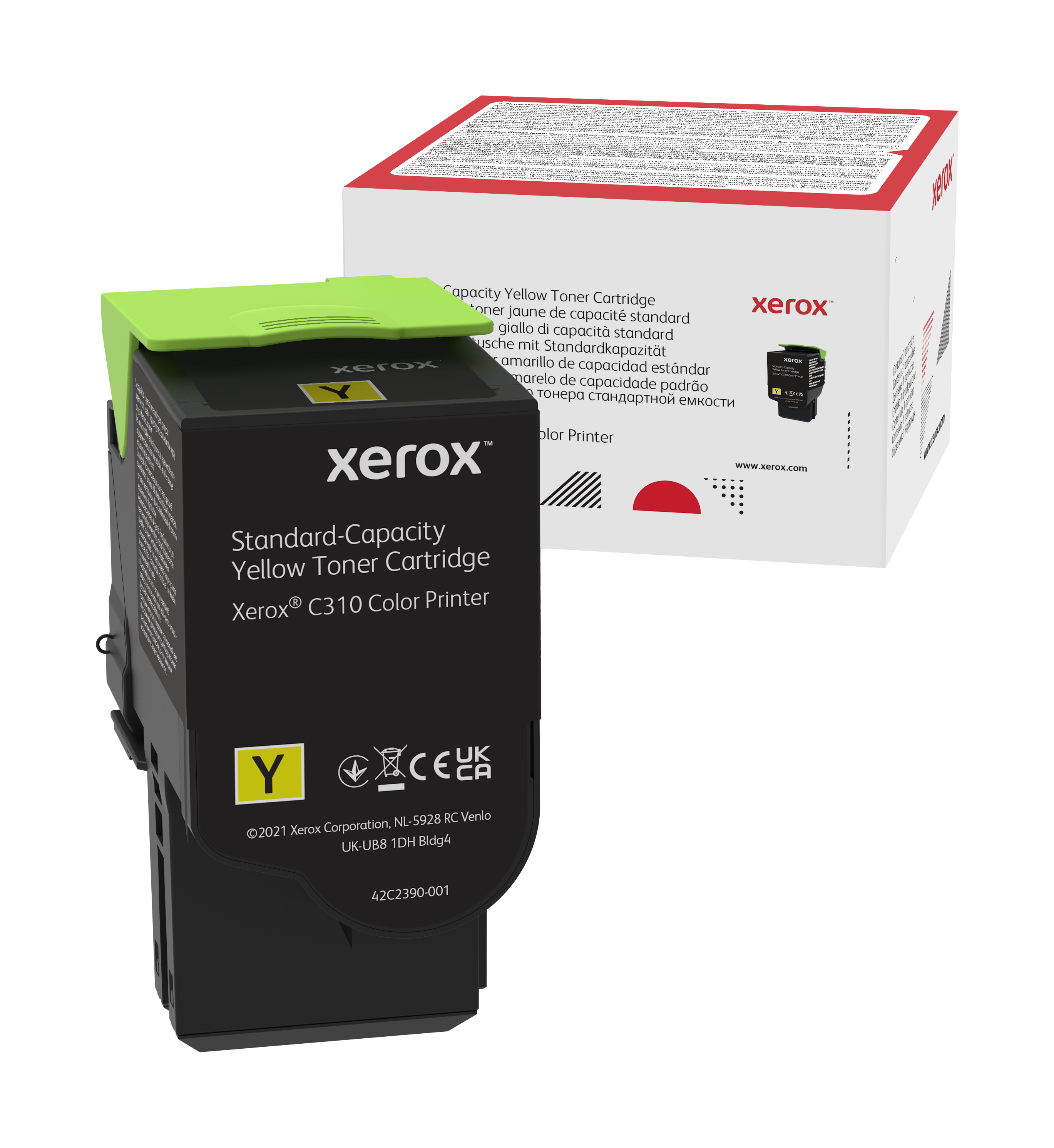 Xerox C310/C315 gul tonerkassett, standardkapacitet (2 000 sidor)