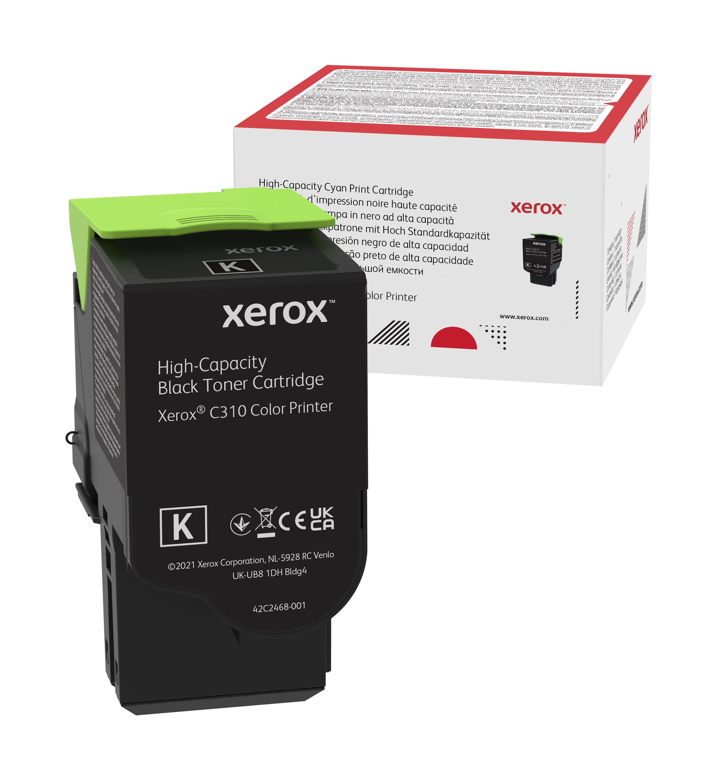 Xerox C310/C315 svart tonerkassett, högkapacitet (8 000 sidor)