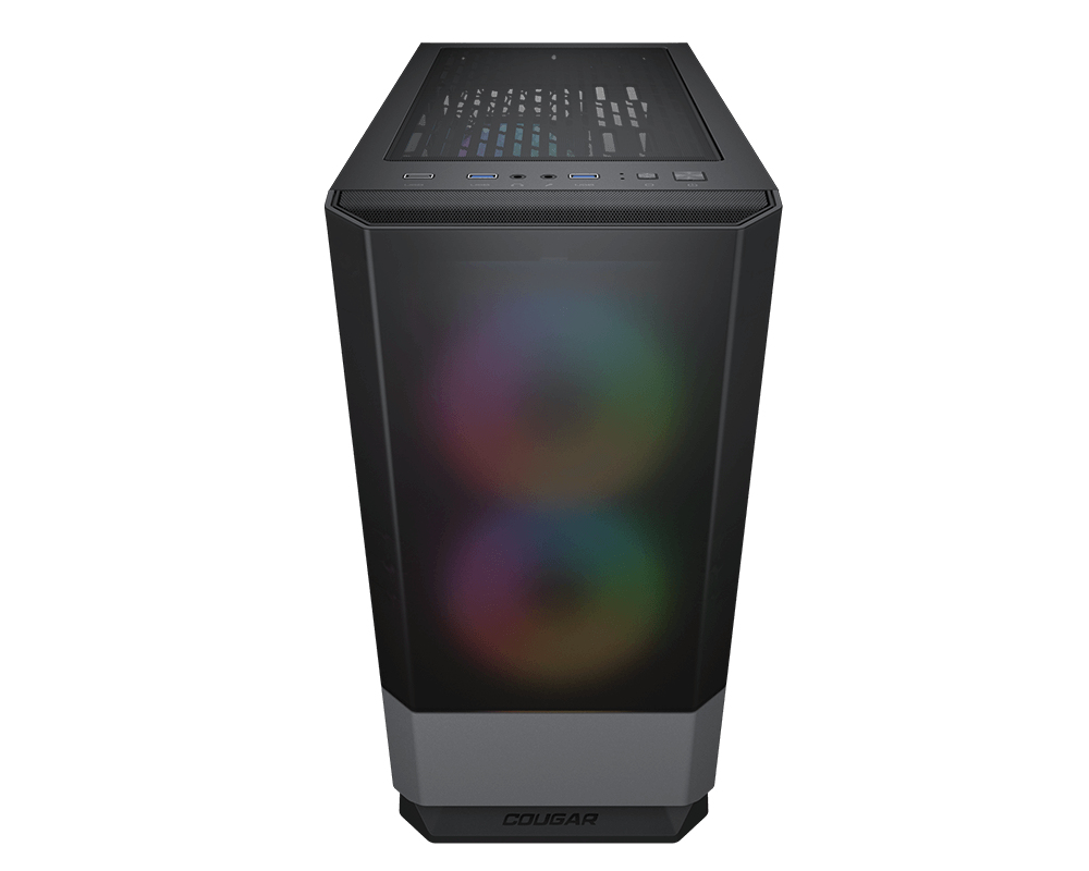 Gabinete Gamer Cougar MG140 - Mini Torre - Micro ATX/Mini-ITX - 3 Ventiladores - Panel Lateral - Gris - 385JM80.0004 Gabinete Gamer Cougar MG140 - Mini Torre - Micro ATX/Mini-ITX - 3 Ventiladores - Panel Lateral - Gris - 385JM80.0004