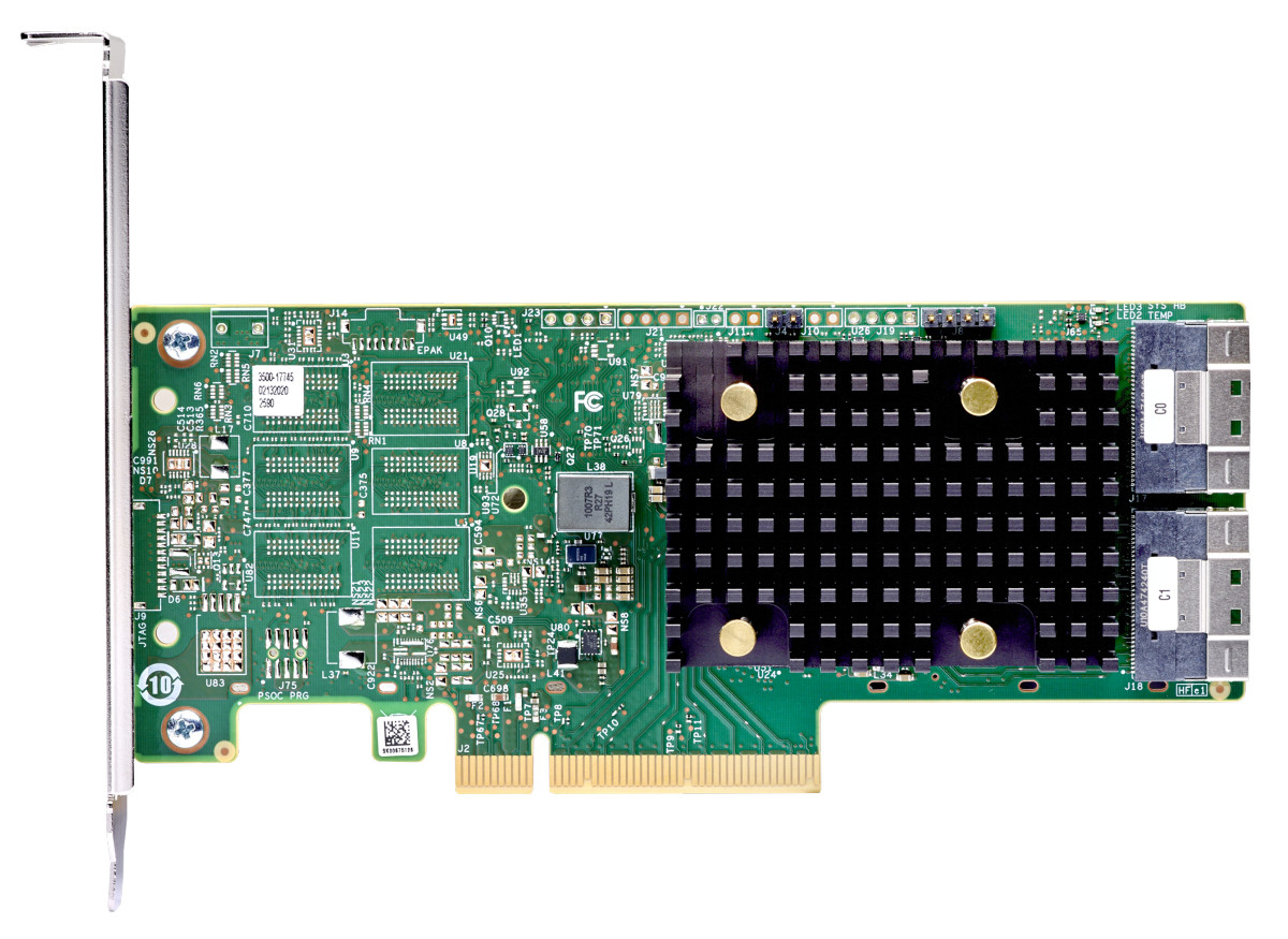 Lenovo ThinkSystem 440-16i - Storage controller - 16 Channel - SATA 6Gb/s / SAS 12Gb/s - low profile - PCIe 4.0 x8 - for ThinkSystem SR630 V2, SR63X, SR645, SR650 V2, SR65X, SR665, SR850, SR850 V2, SR860 V2