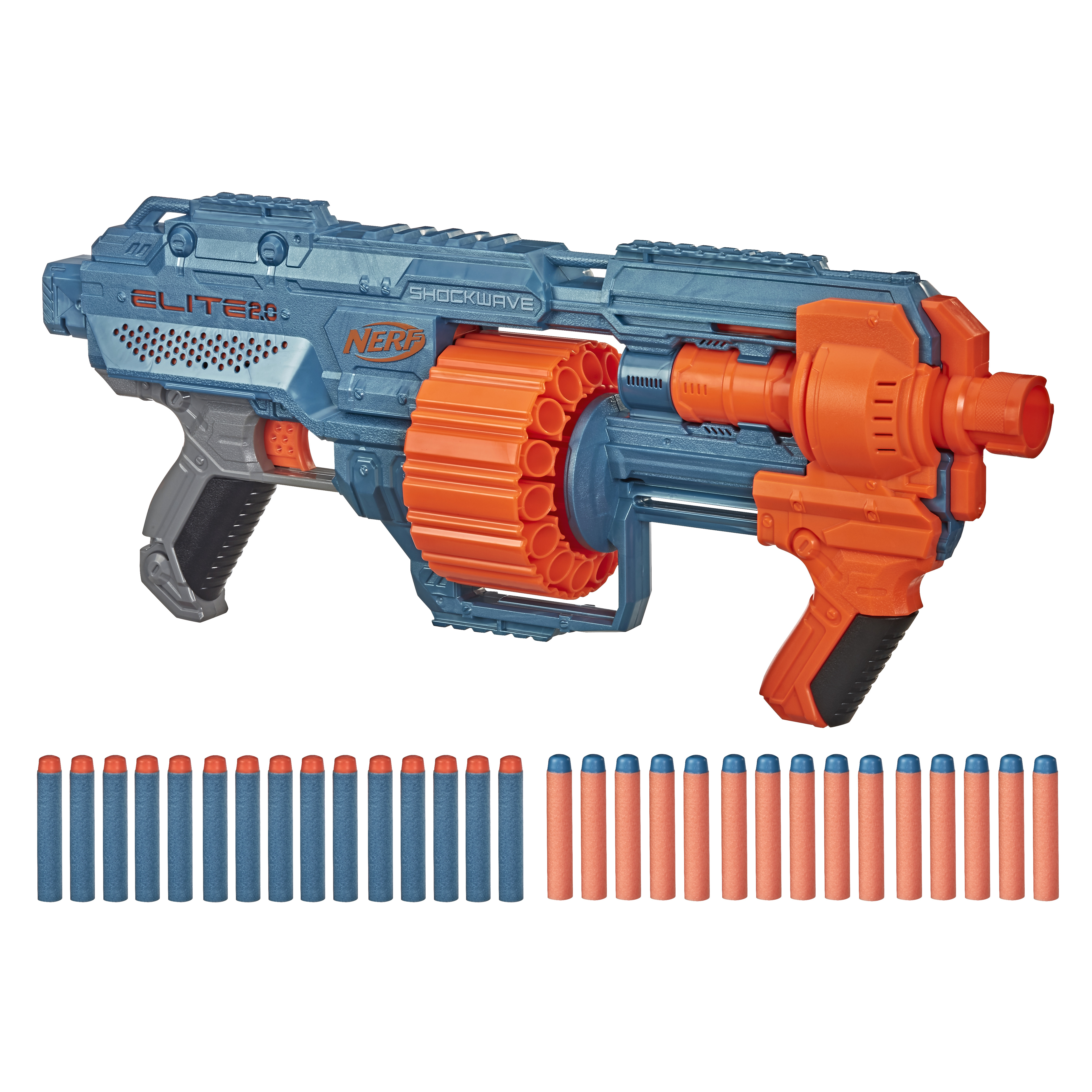 Resim Nerf Elite 2.0 Shockwave RD-15 Oyuncak Silah Mavi/Turuncu