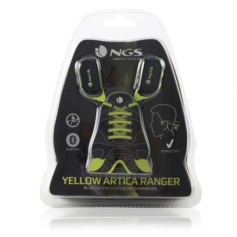 NGS ARTICARANGERYELLOW headphones/headset Wireless In-ear, Neck-band Sports Bluetooth Black, Yellow – image 7