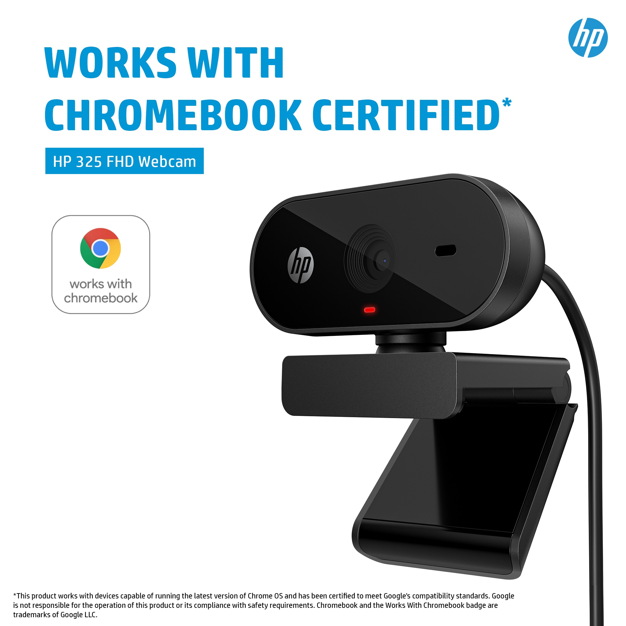 HP 325 FHD Webcam. HP segment: Business. Windows operating systems supported: Windows 10, Windows 11, Mac operating system