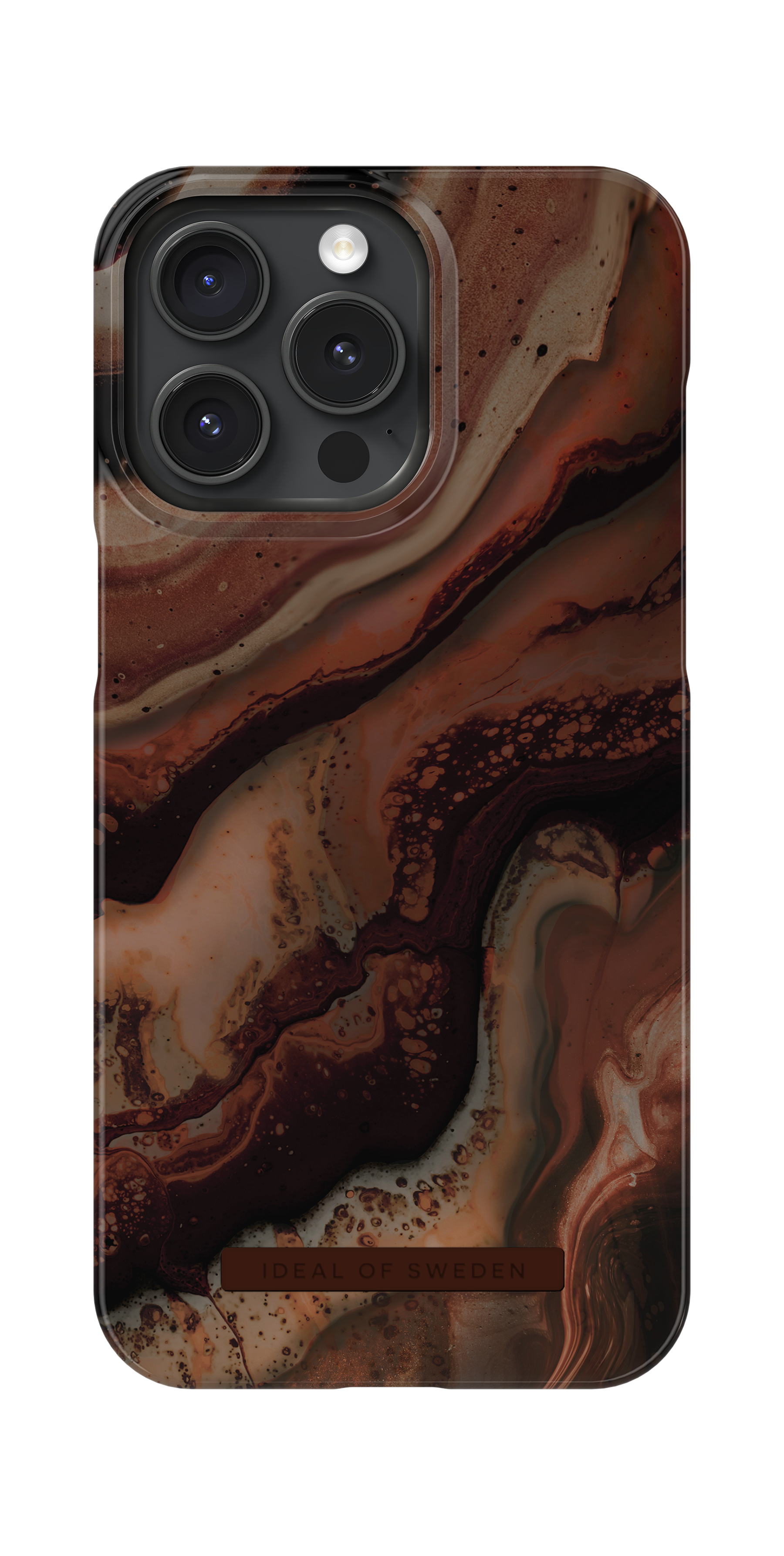 iDeal of Sweden Printed Case iPhone 15PM Dark Amber Marble – image 3