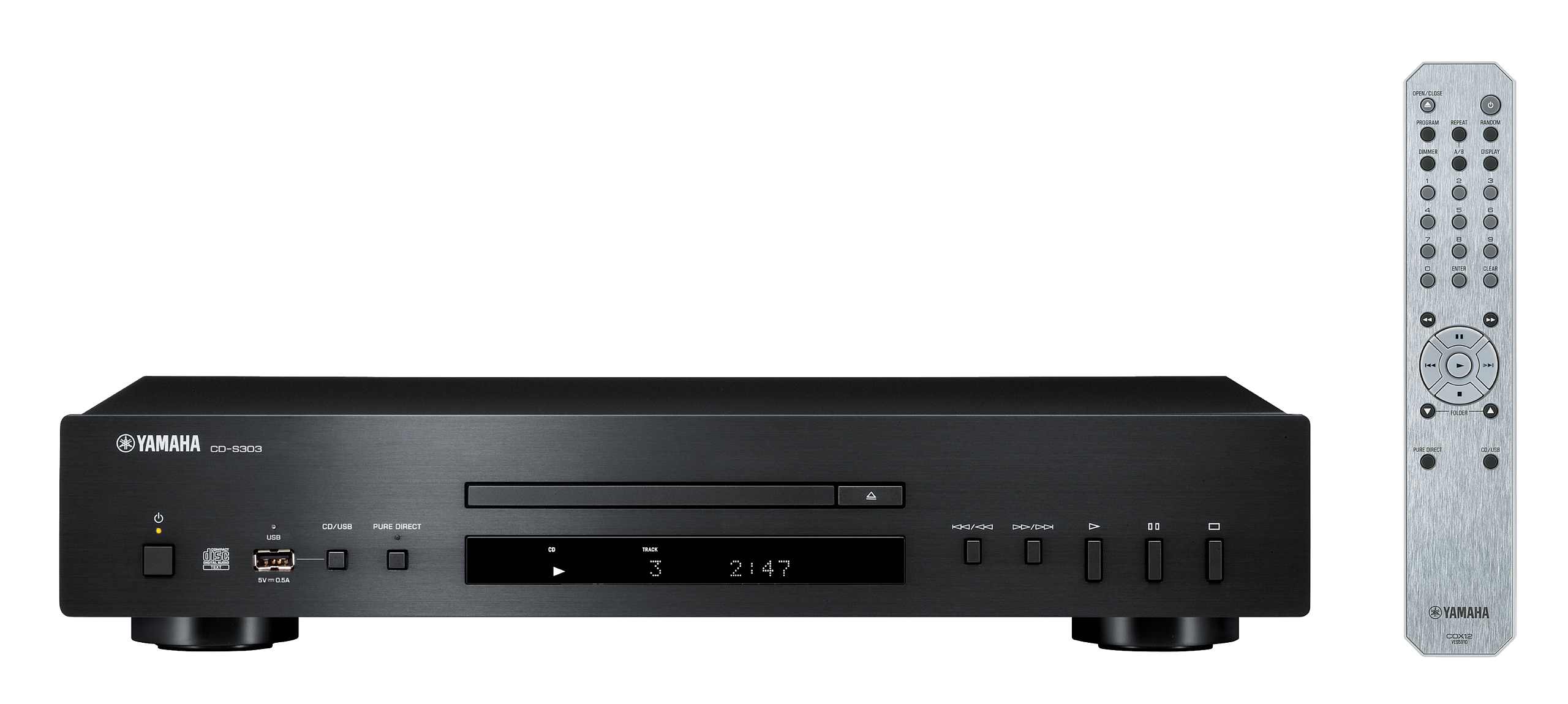 Yamaha CD-S303 Schwarz HiFi-CD-Player