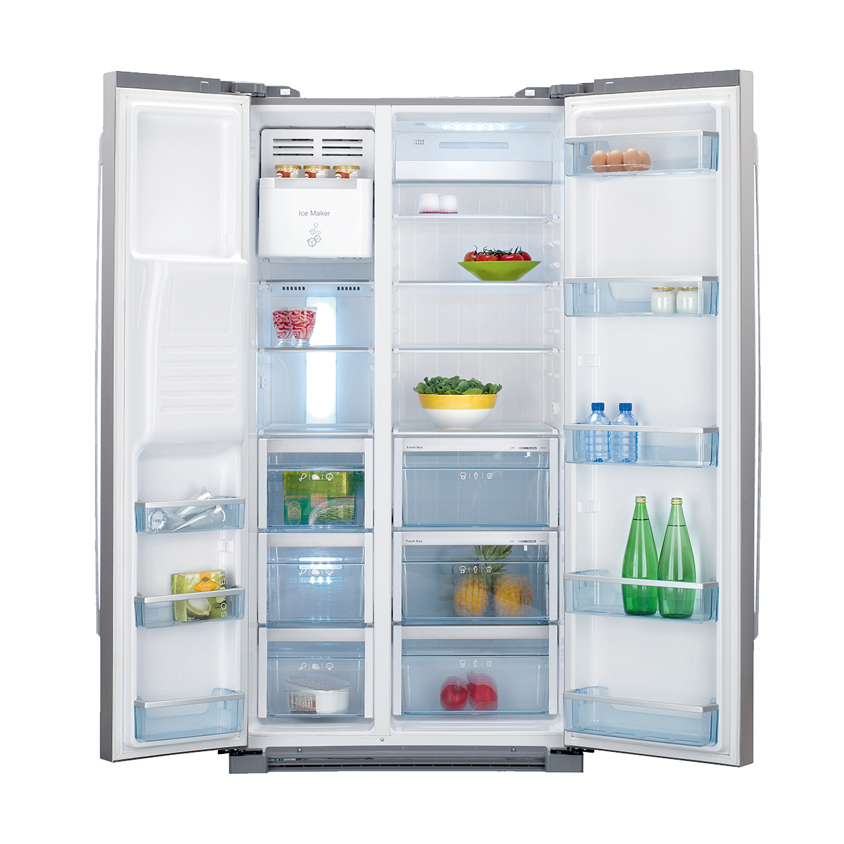 Haier HRF-628IX7 side-by-side refrigerator Freestanding – image 2