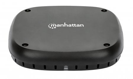 Resim Manhattan 102346 Masa Altı Kablosuz Şarj Pad'i, 10W, 15-30mm Şarj Mesafesi, AC Güçlü, Siyah