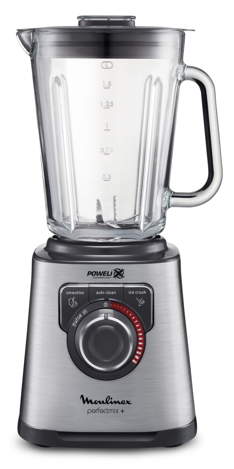 Moulinex LM811D 1.5 L Tabletop blender 1200 W Steel, Grey – image 5