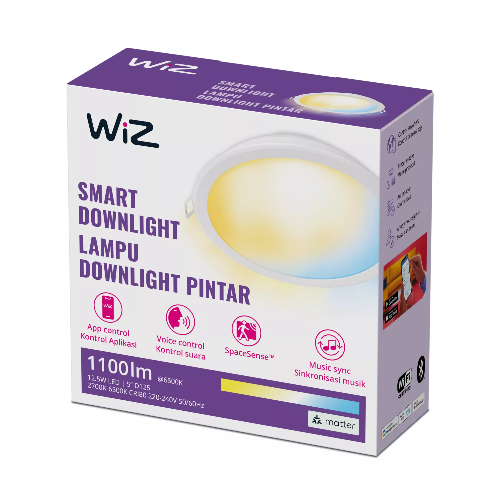 WiZ 8719514552838 smart lighting Wi-Fi/Bluetooth – image 2