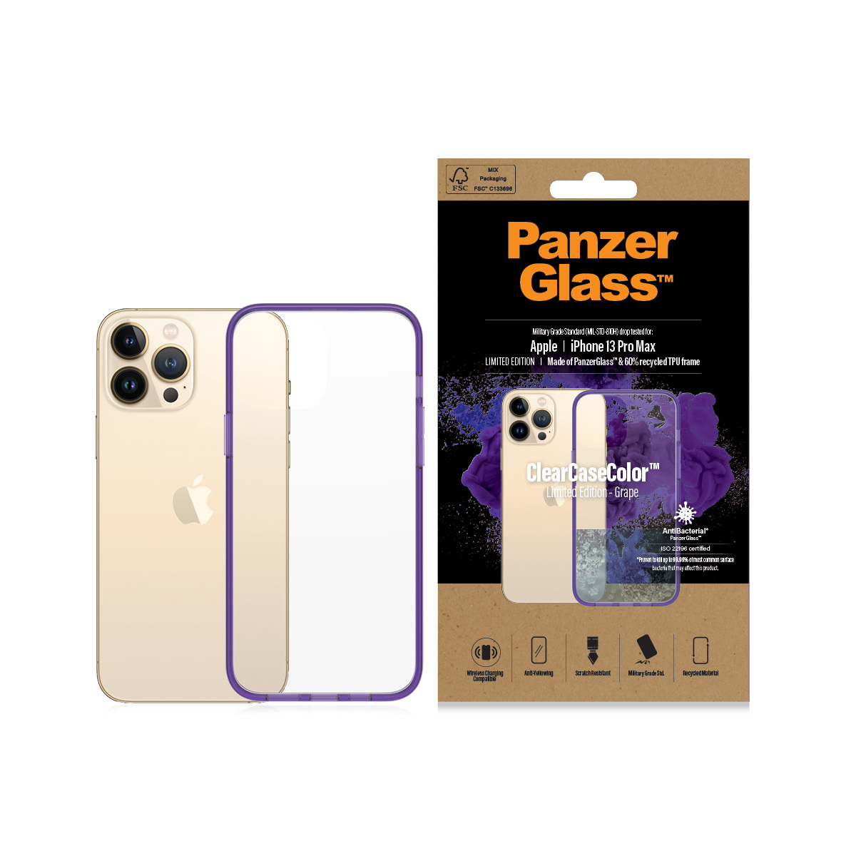 PanzerGlass ® ClearCaseColor™ iPhone 13 Pro Max - Grape – image 3