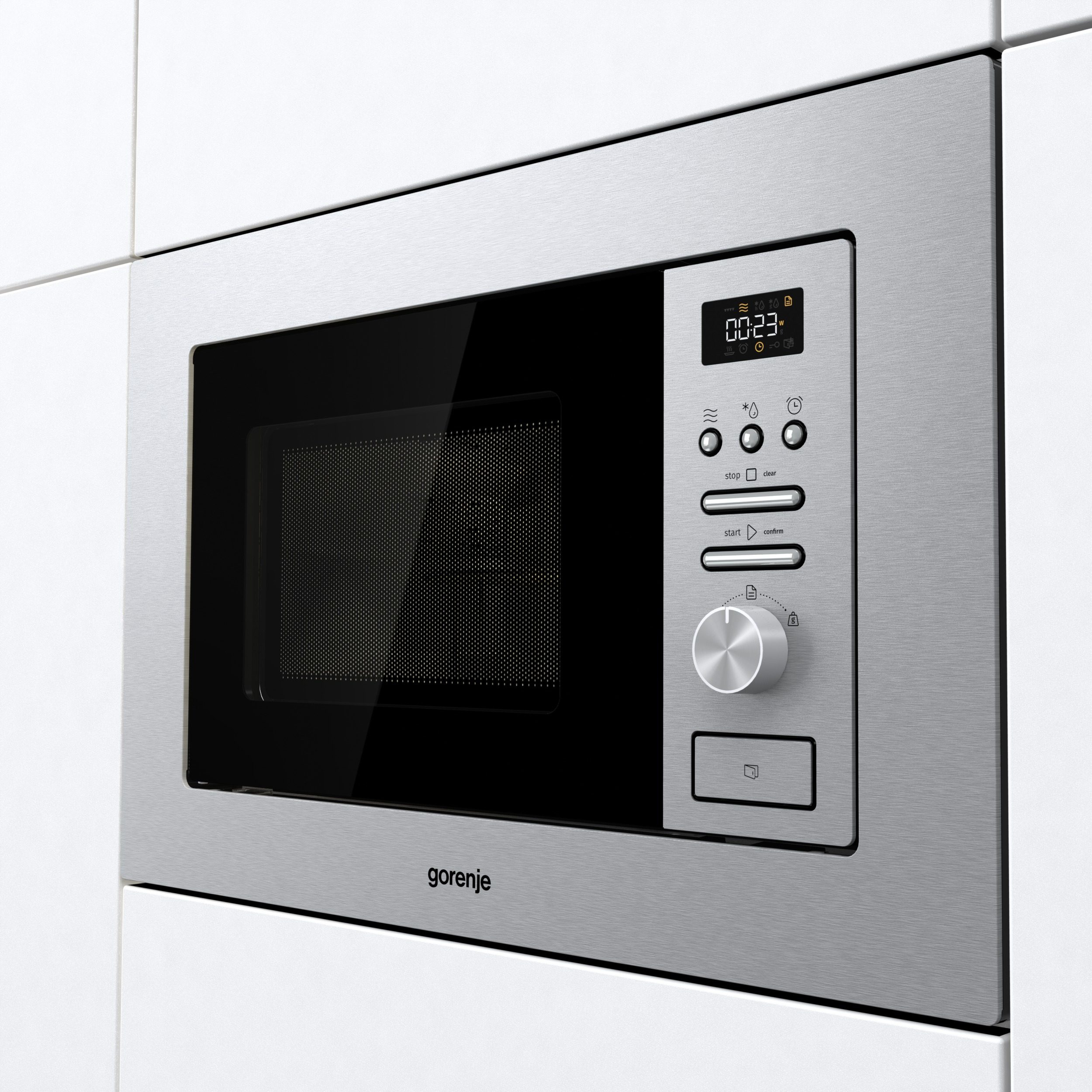 صورة Gorenje BMI201AG1X ميكروويف مدمج كومبي، 20 لتر، ستانلس ستيل