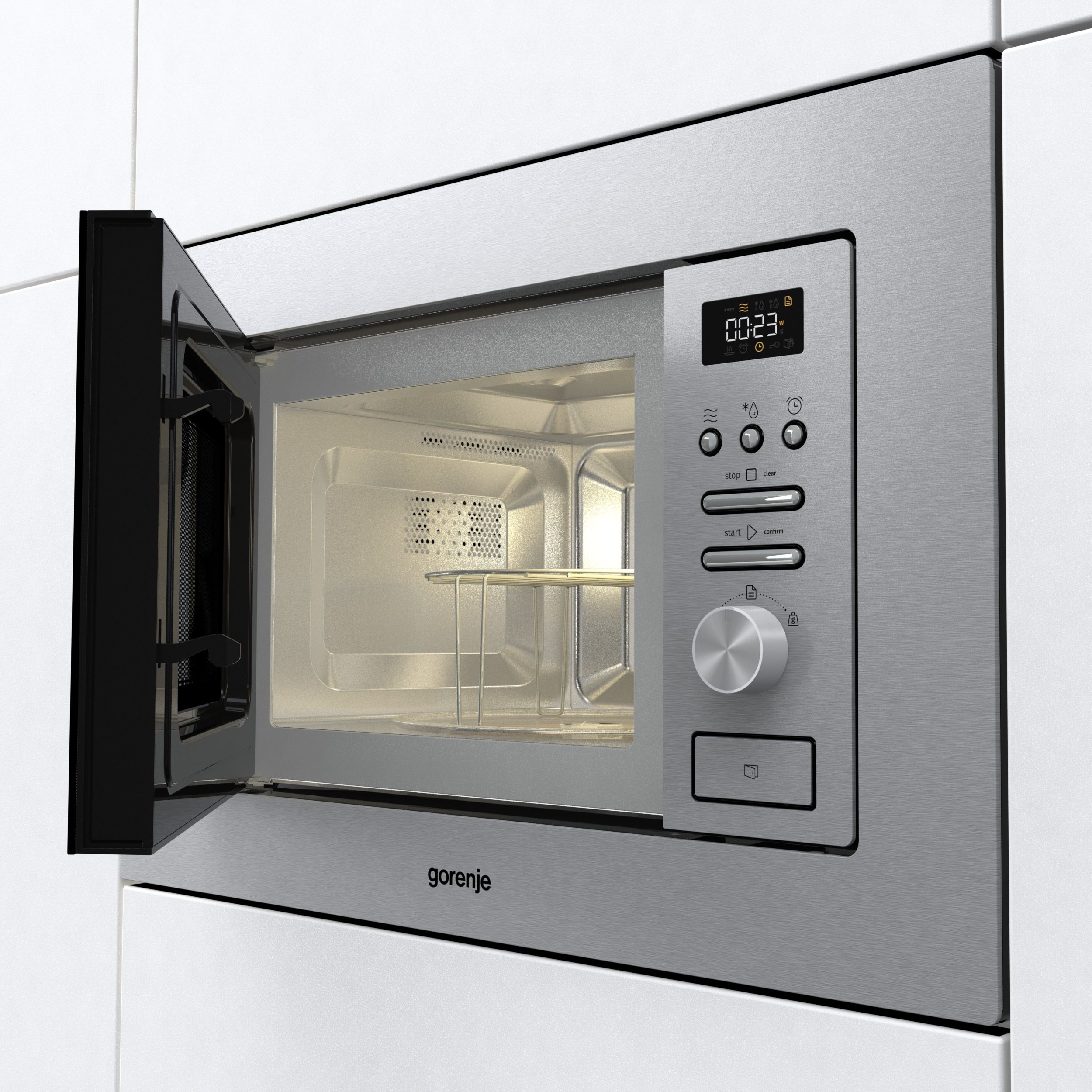 صورة Gorenje BMI201AG1X ميكروويف مدمج كومبي، 20 لتر، ستانلس ستيل