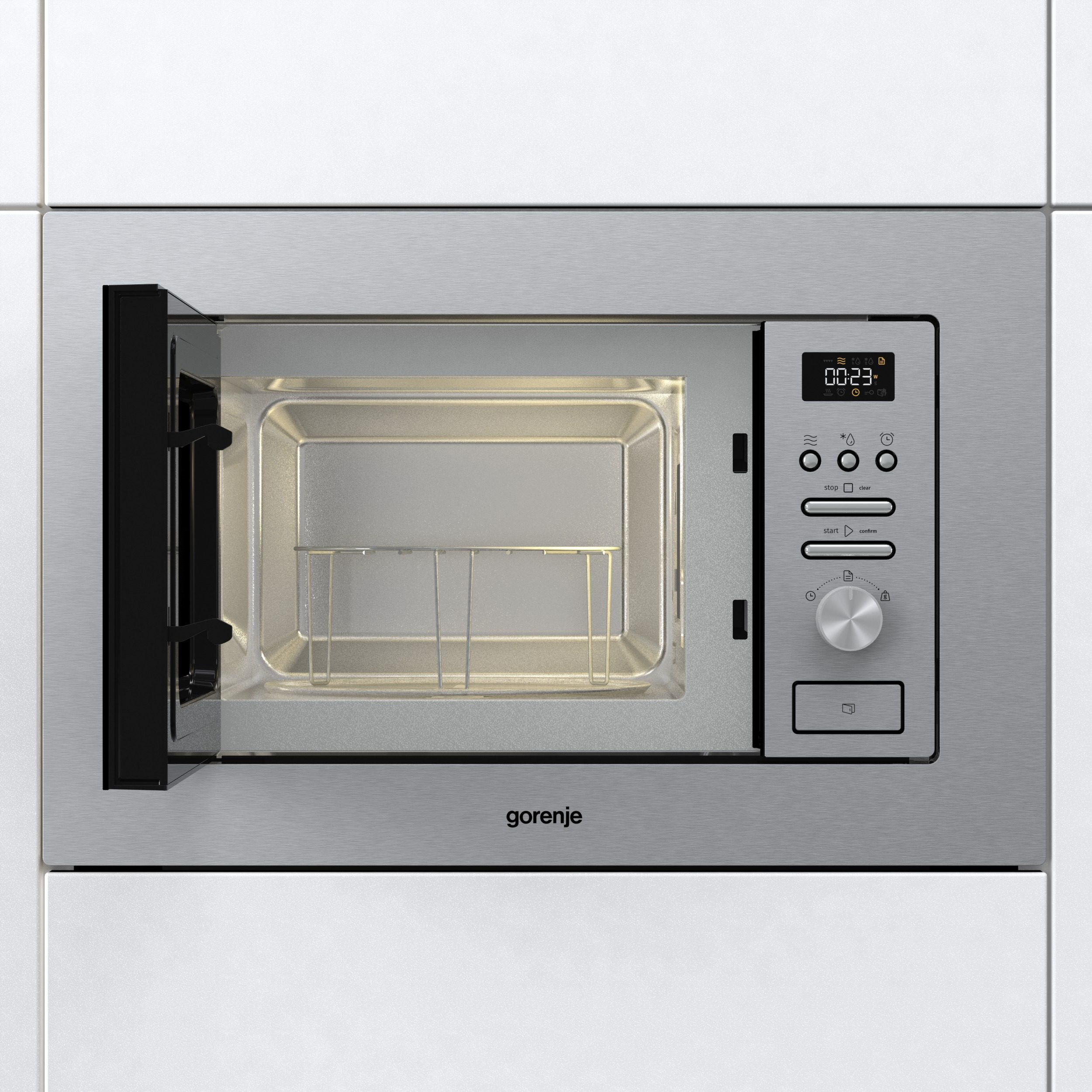 صورة Gorenje BMI201AG1X ميكروويف مدمج كومبي، 20 لتر، ستانلس ستيل