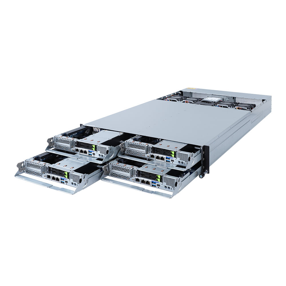 Gigabyte H282-Z60 Socket SP3 Rack (2U) Svart, Grå