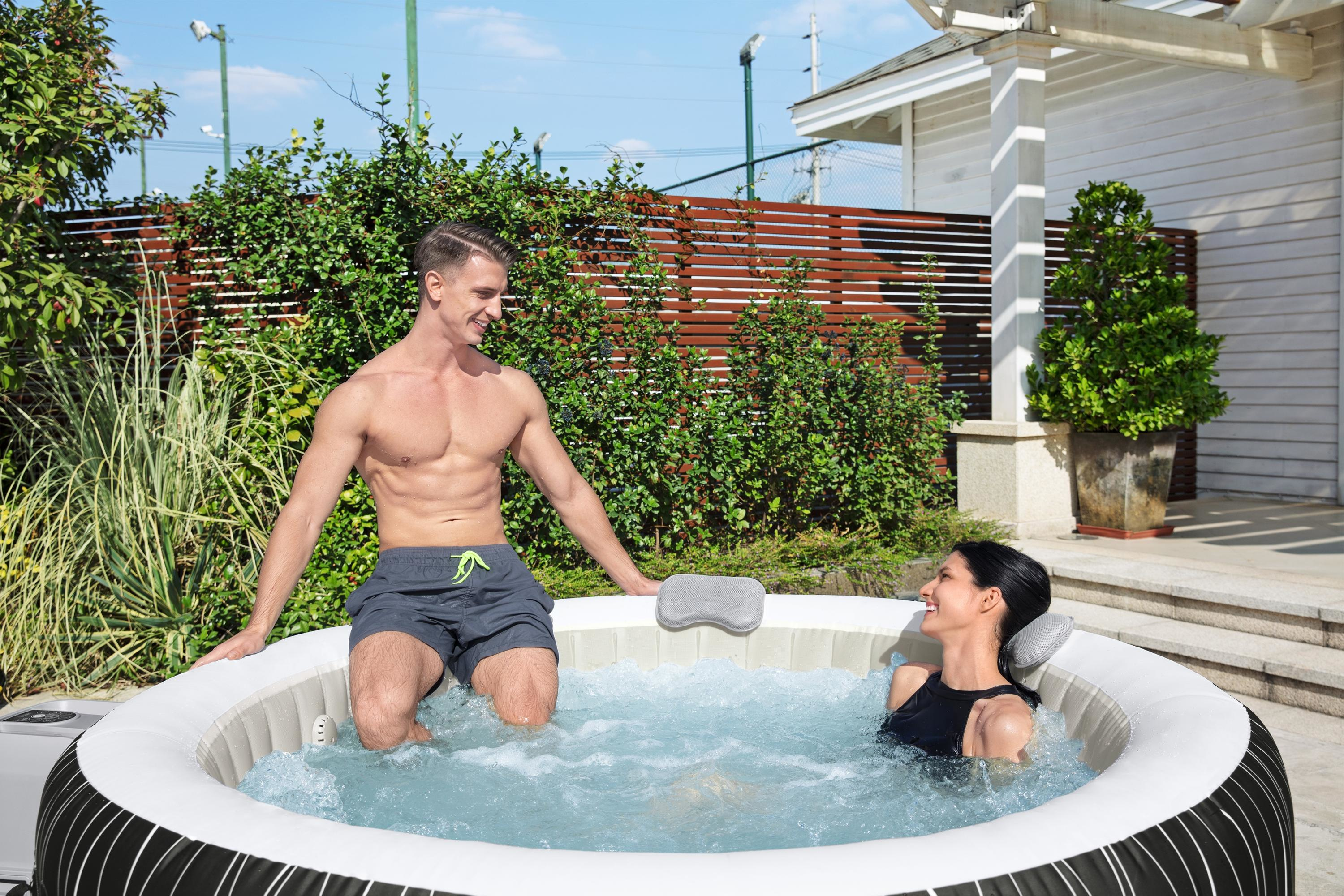 صورة Lay-Z-Spa وسادة مبطنة لجاكوزي سبا - رمادي