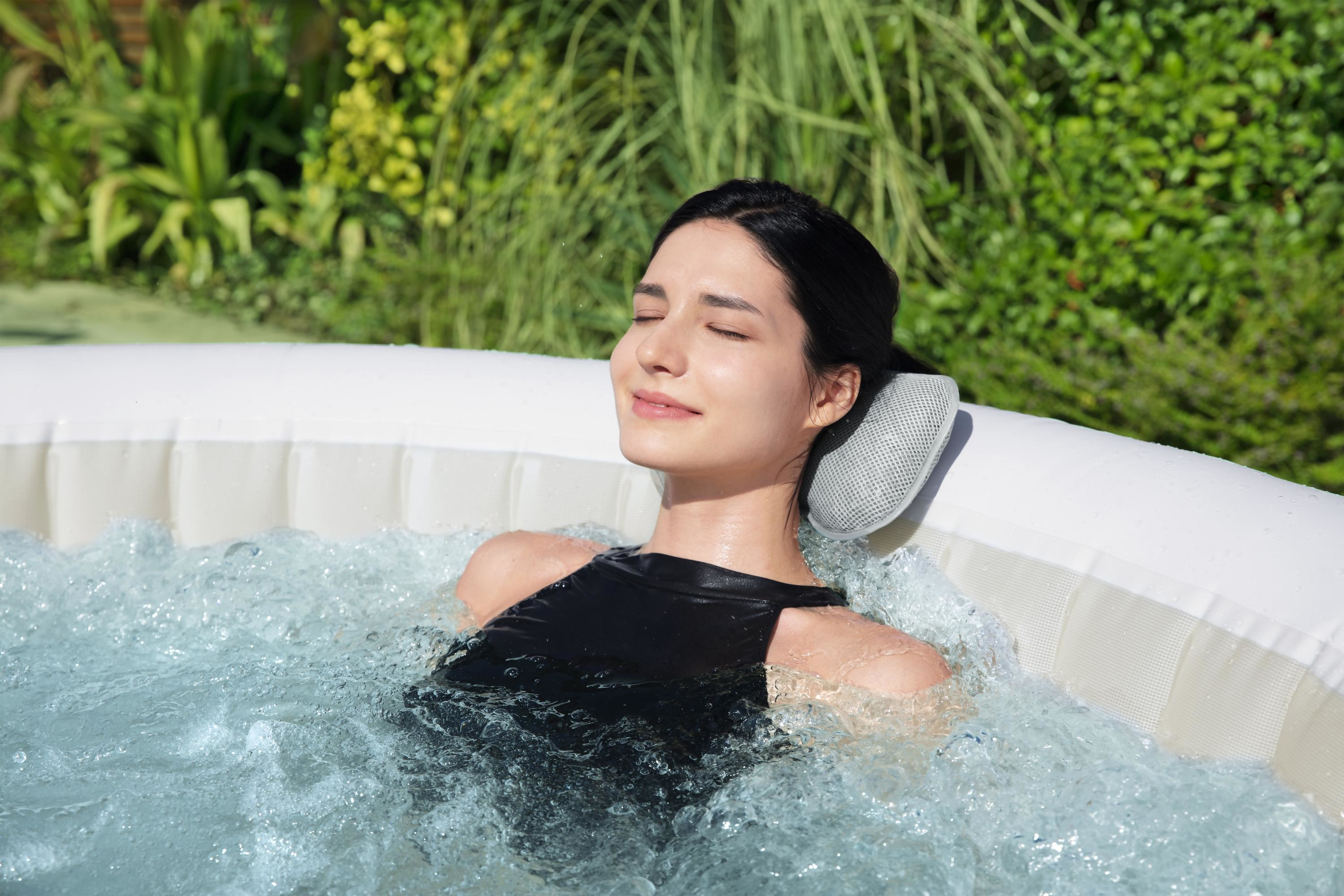 صورة Lay-Z-Spa وسادة مبطنة لجاكوزي سبا - رمادي