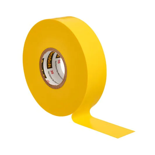 صورة شريط كهربائي 3M 7100238736، أصفر، PVC، 20 متر × 19 مم