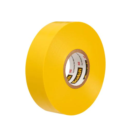 صورة شريط كهربائي 3M 7100238736، أصفر، PVC، 20 متر × 19 مم