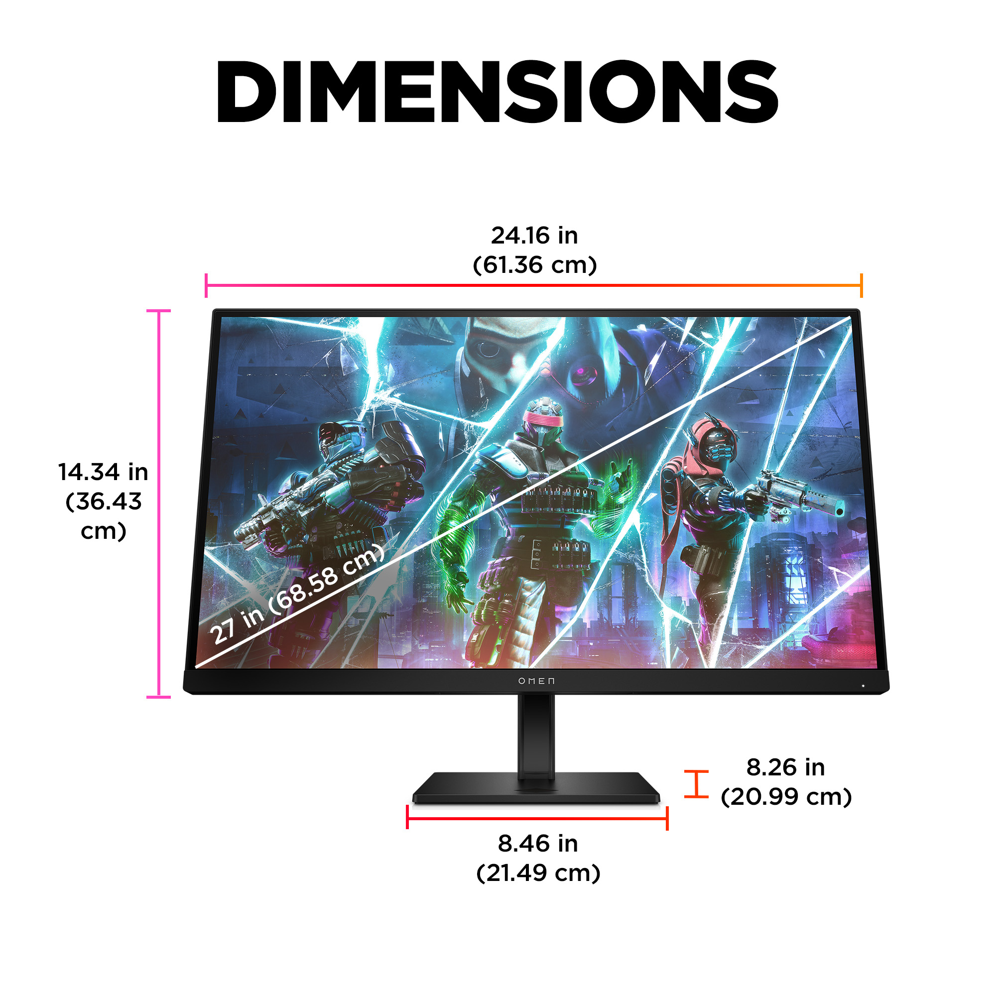 OMEN by HP 27 inch FHD 240Hz Gaming Monitor – OMEN 27s image 7