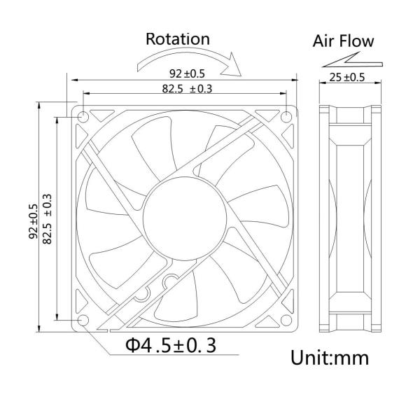 Nilox LKV9225 computer cooling system Universal Fan Black – image 5